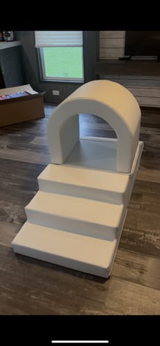 Customer photo review of Soft Play -Stair - Upper Bridge - Slider Climber Set