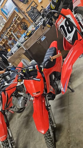Customer photo review of Custom Seat Cover: 2025 Honda CRF110F
