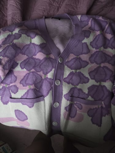 Customer photo review of Wisteria Cardigan
