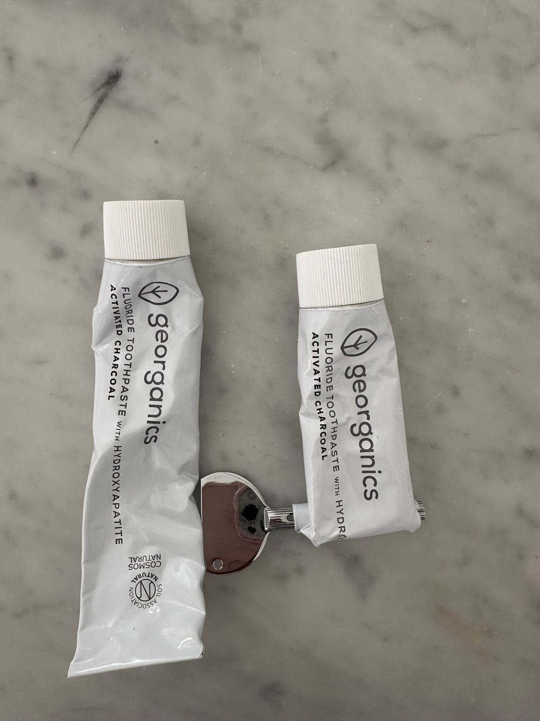 Customer photo review of NEW - Toothpaste next generation with Hydroxyapatite - Activated Charcoal