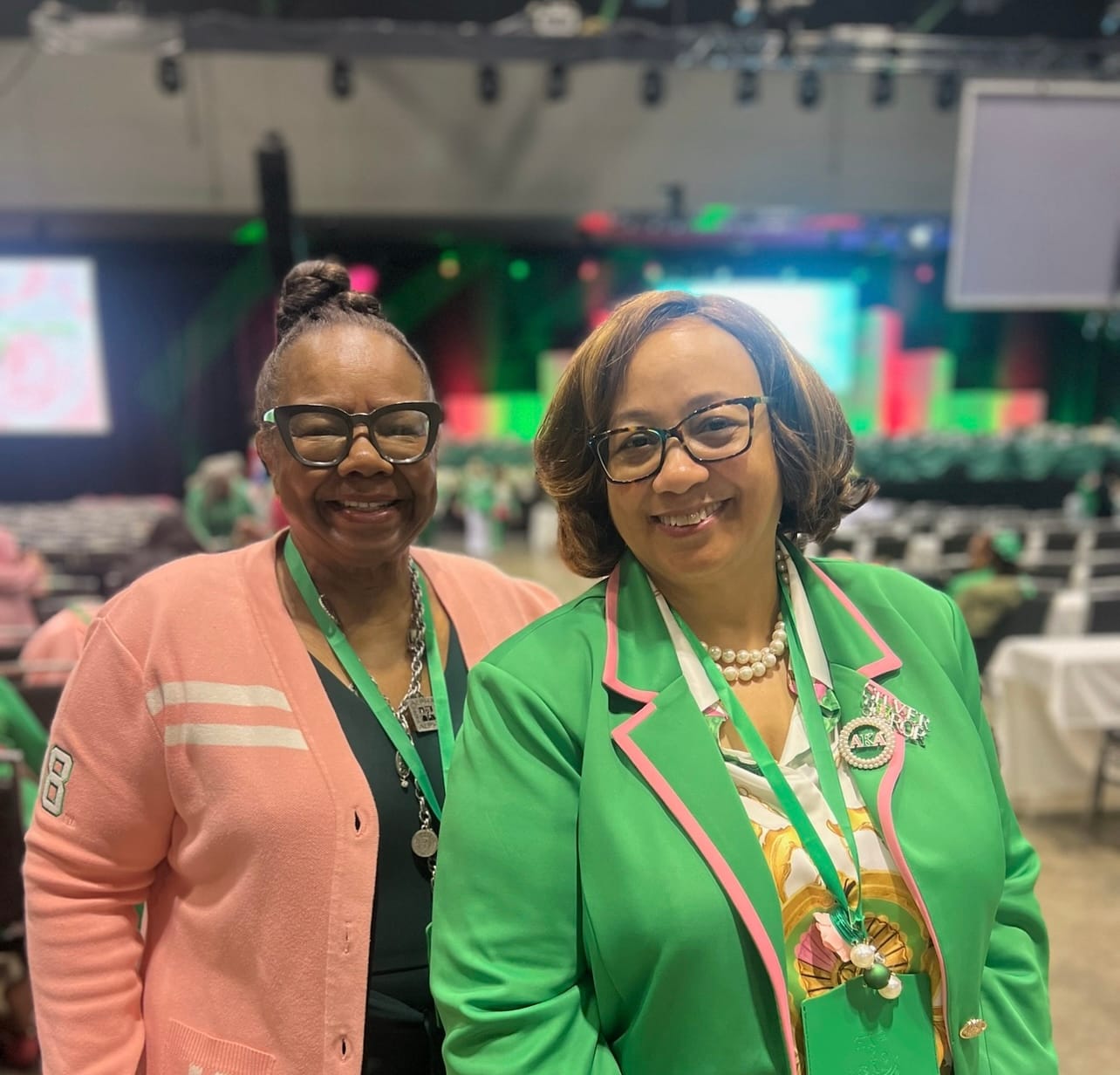 Customer photo review of Silver Soror Chains & More Blouse- AKA