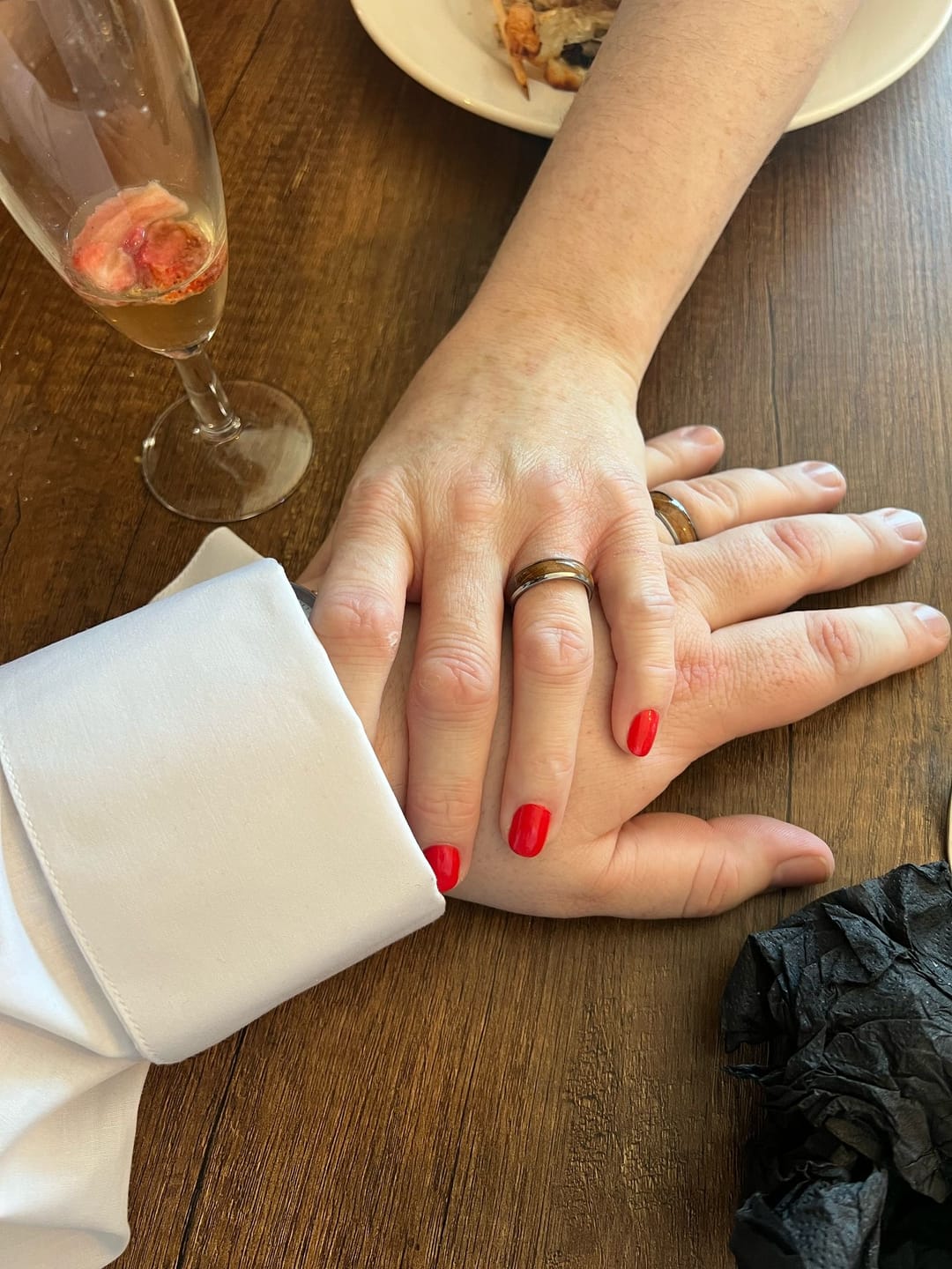 Customer photo review of The Barrelwood Wonder Ring Set