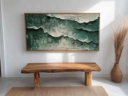 Customer review photo for Plaster Art Texture Painting #SG358