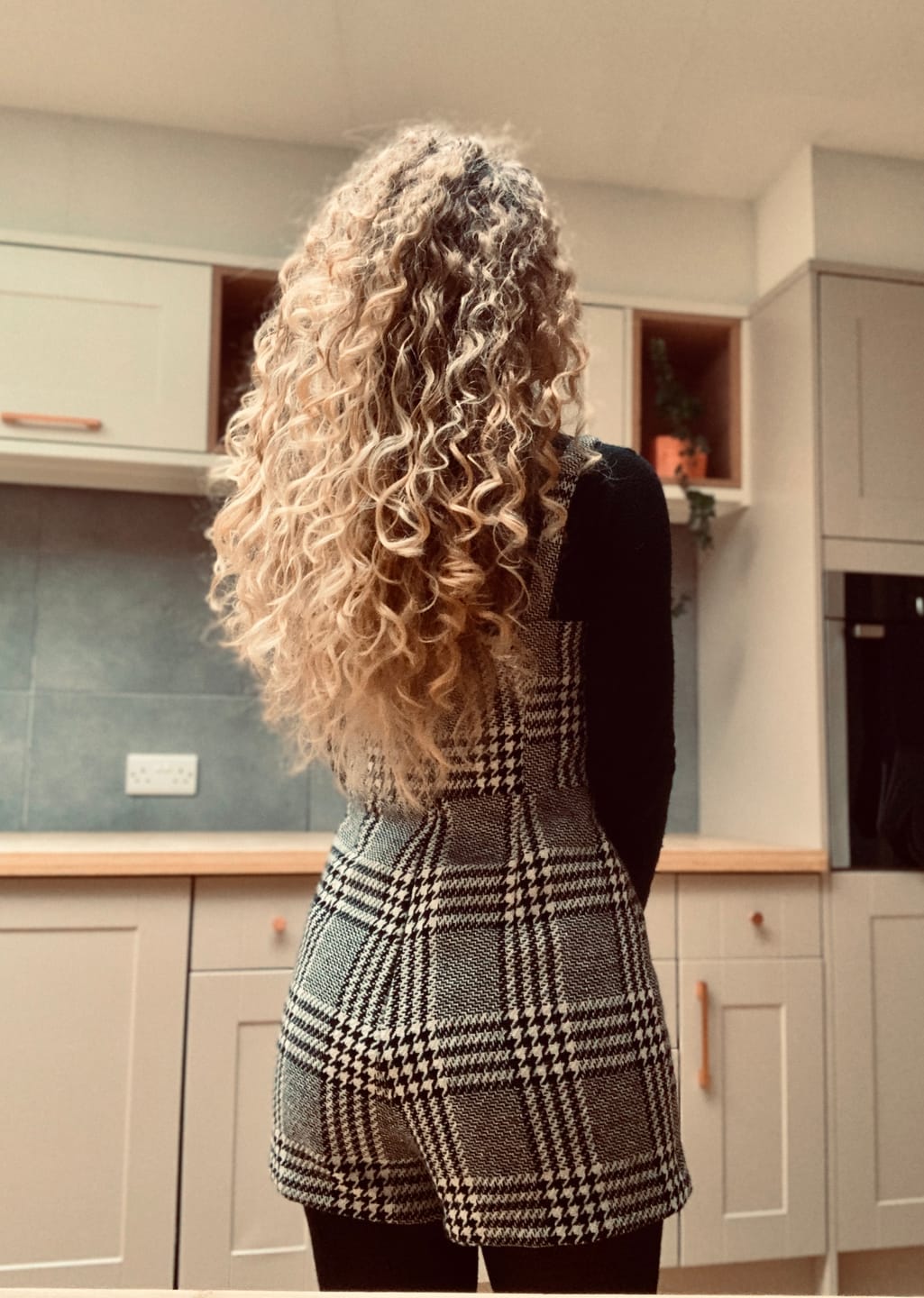 Customer photo review of Flaxseed & Kalahari Melon Curl Defining Custard