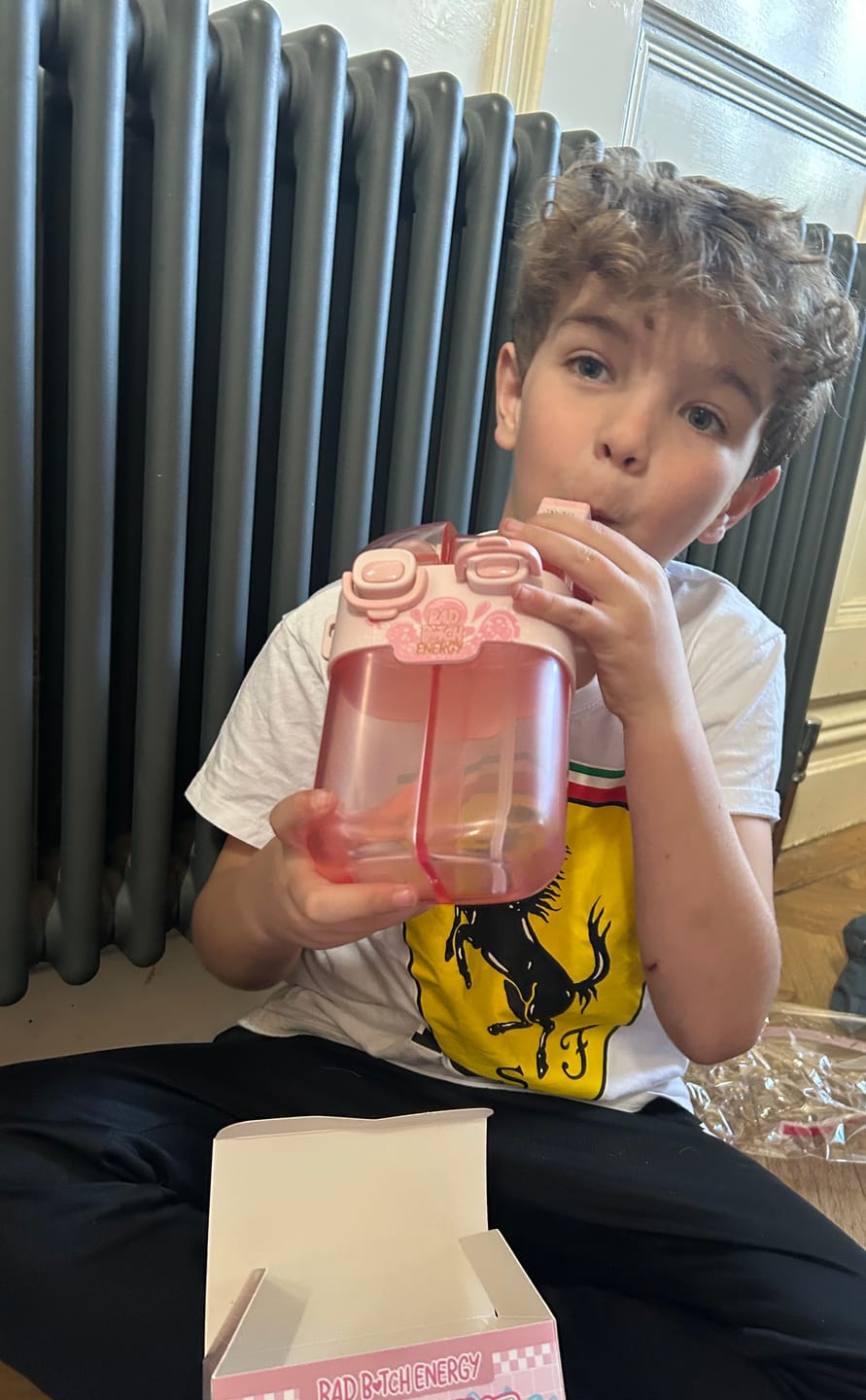 Customer photo review of P. Louise Right Next To You Duo Bad Bitch Water Bottle - 780ml