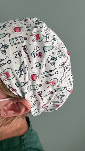 Customer photo review of Komfort OP Haube Zahn Welt