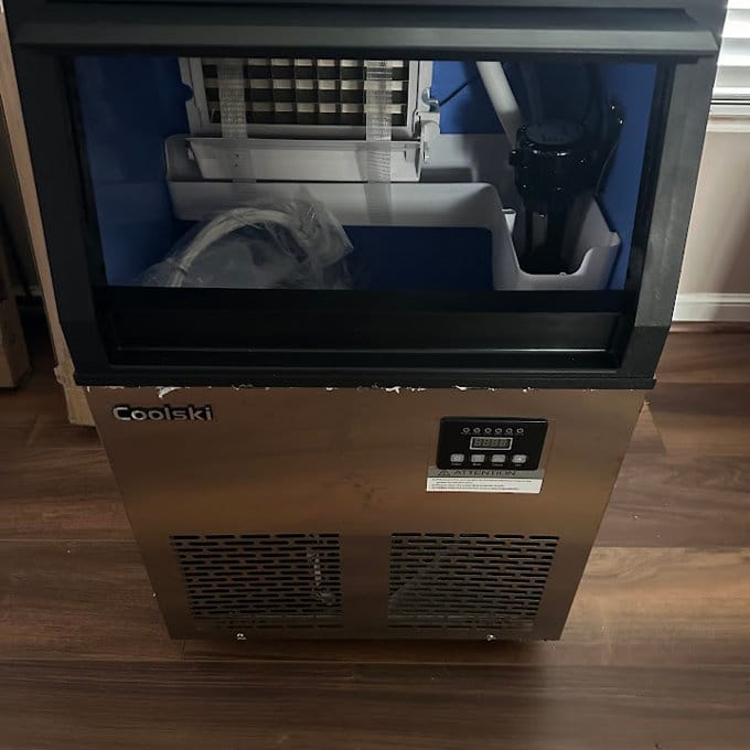 Customer photo review of Coolski Commercial Ice Maker Machine 150LBS/24H
