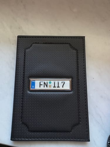 Customer photo review of Fahrzeugschein Hülle mit Deutschland Kennzeichen