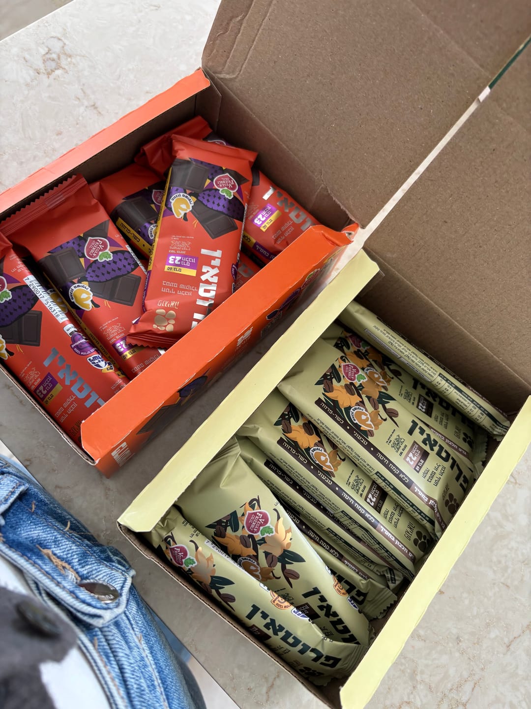 Customer photo review of חטיפי חלבון בטעם וניל וקפה