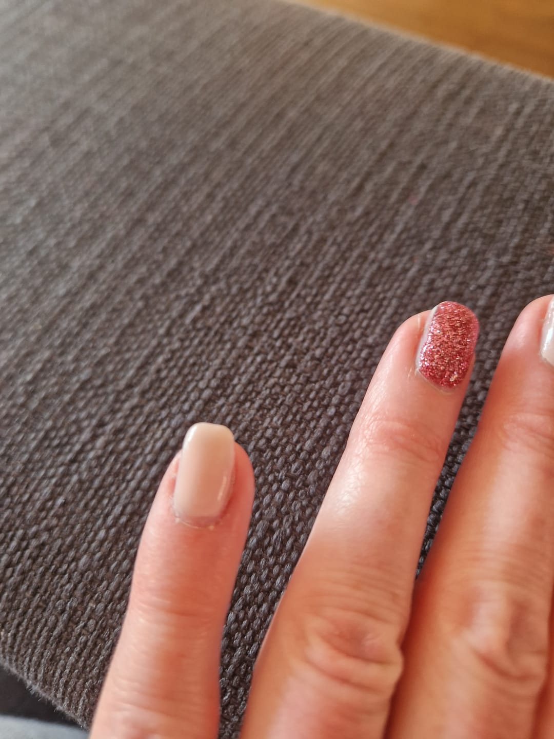 Customer photo review of Pink Lemonade Dipping Powder