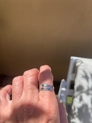 Customer photo review of Just Breathe Ring