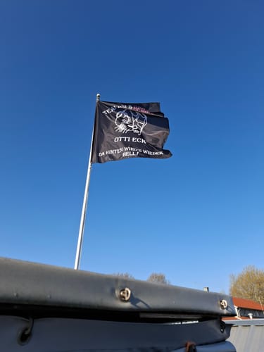 Customer photo review of Fahne inkl. Druck