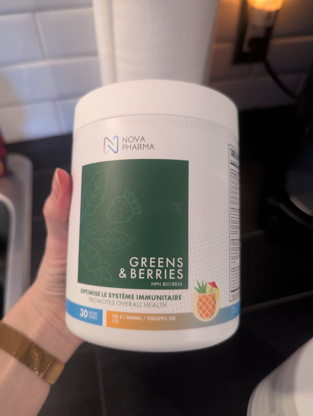 Customer photo review of Nova Pharma - Greens & Berries 420g