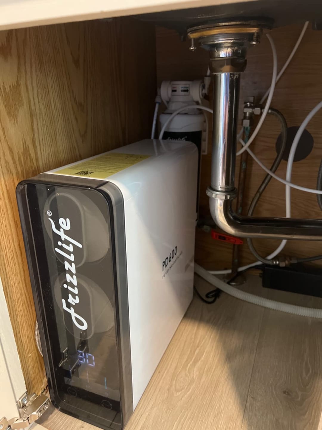 Customer photo review of Frizzlife 600 GPD Tankless Reverse Osmosis Water System With Alkaline & Remineralization, PD600-TAM3