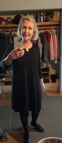 Customer photo review of Rissa A Line Dress - Black