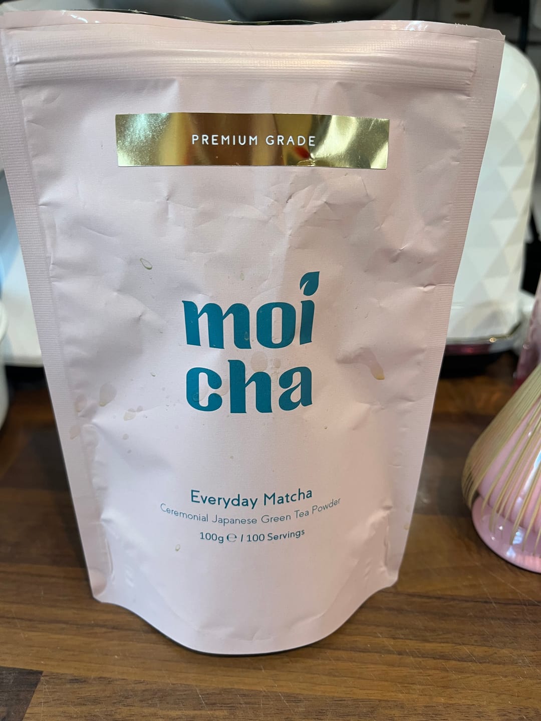 Customer photo review of Premium Ceremonial Organic Matcha 100g