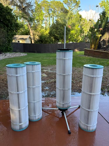Customer photo review of Cyclone Pool Filter Cleaning System