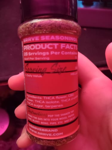 Customer photo review of Soft Srrve THCa 14g Srrve Seasonings