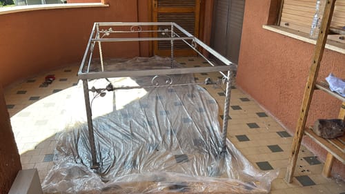 Customer photo review of Base quadra in ferro art. 13.322