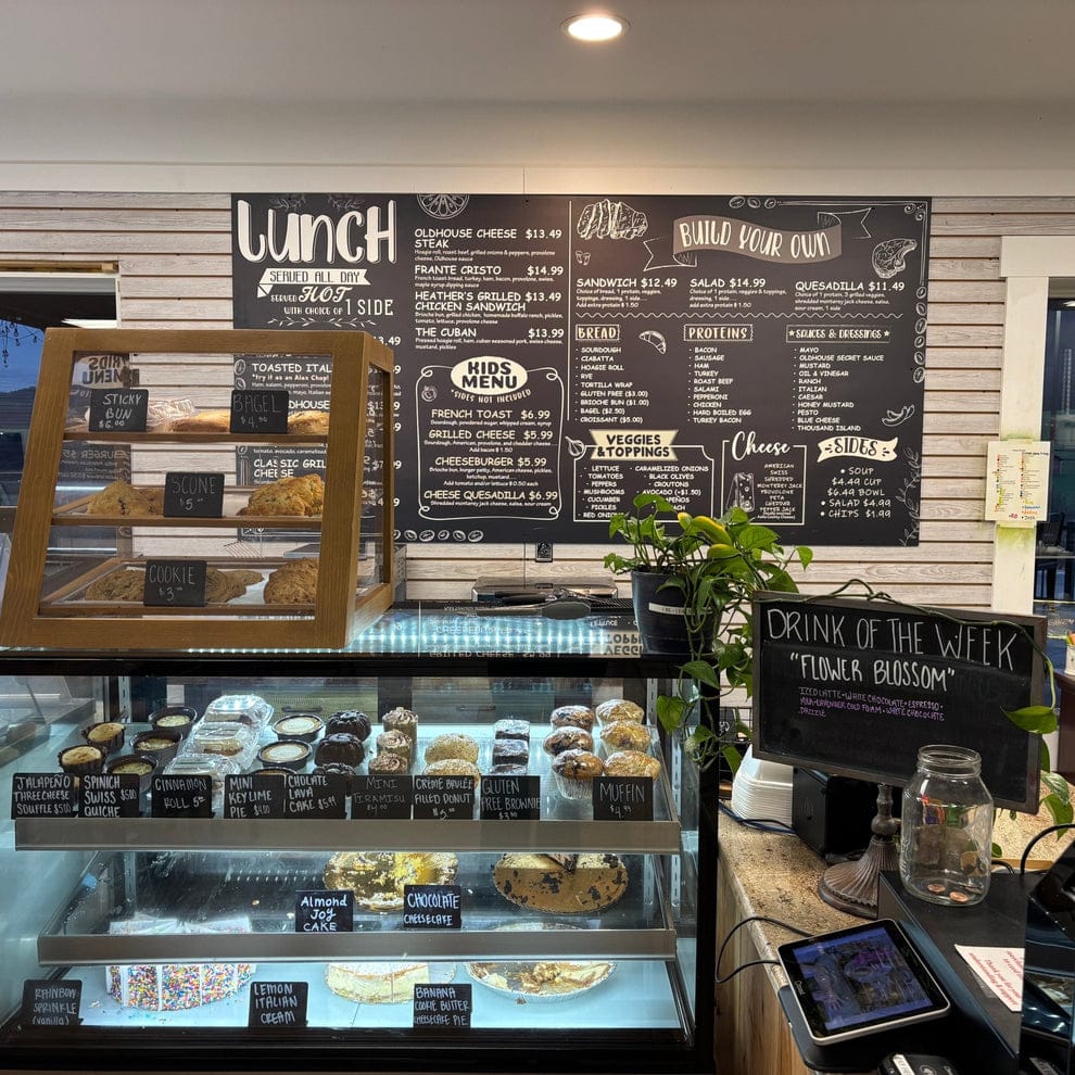 Customer photo review of Menu Board Sign Display | Menu Design