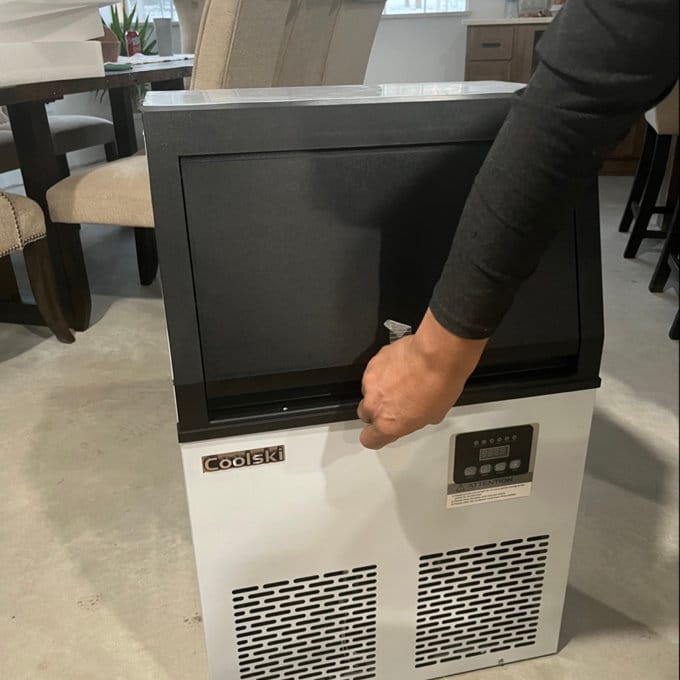 Customer photo review of Coolski Commercial Ice Maker Machine 150LBS/24H
