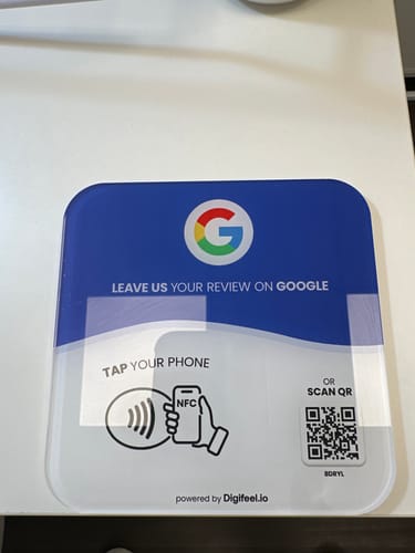 Customer photo review of Google Reviews - Plate