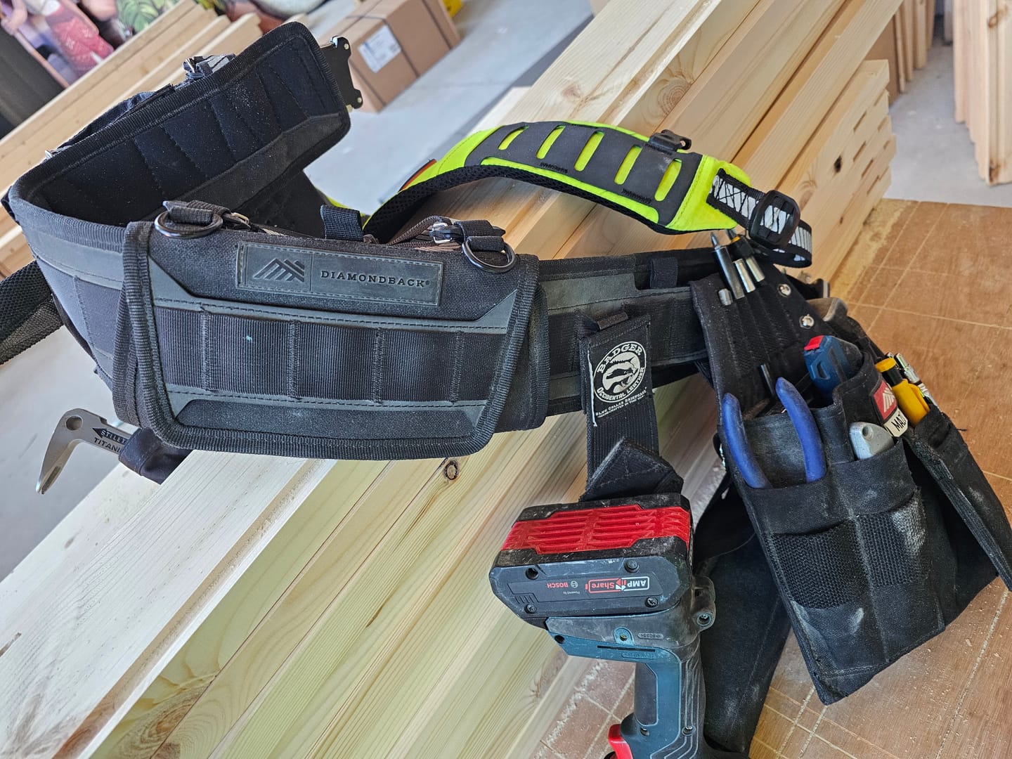 Customer photo review of DiamondBack Toolbelts |  Tempo Belt