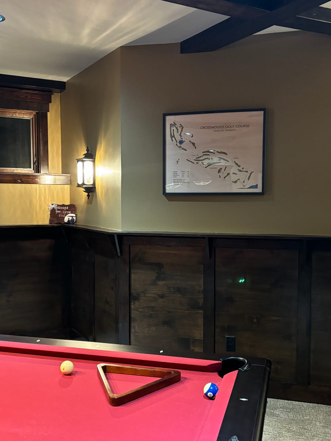 Customer photo review of Custom 3D Wood Golf Course Map