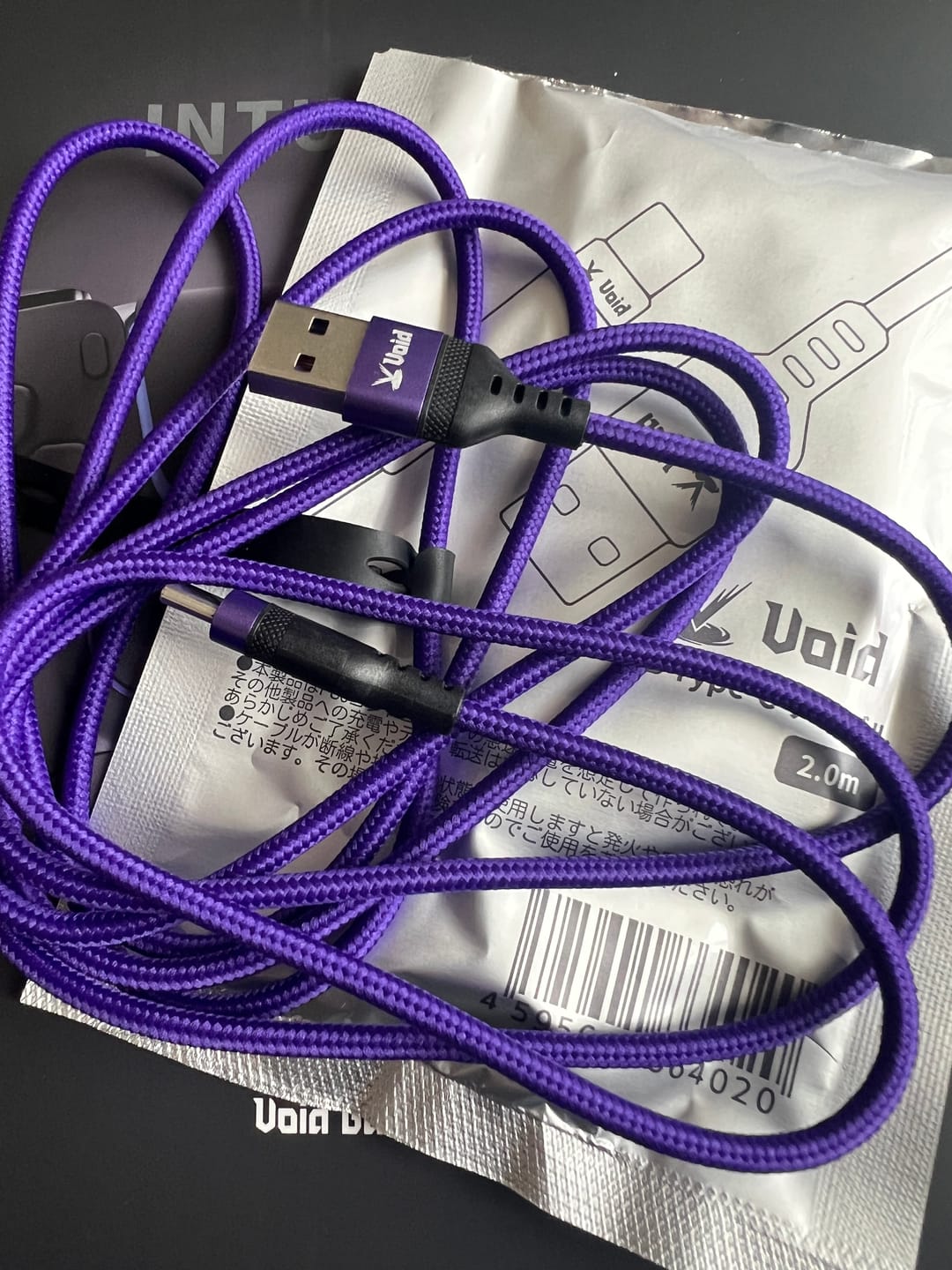 Customer photo review of USB Type-C 高速充電ケーブル 2m【Void Gamingオリジナル】
