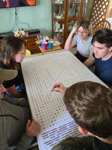 Customer photo review of General Conference Giant Word Search Puzzle