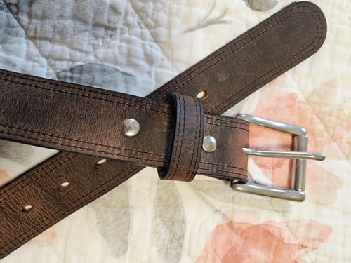 Customer photo review of Wyoming Bison Belt - 1.5"