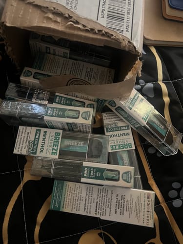 Customer photo review of Breeze Pro 0% Nicotine Disposable Vape