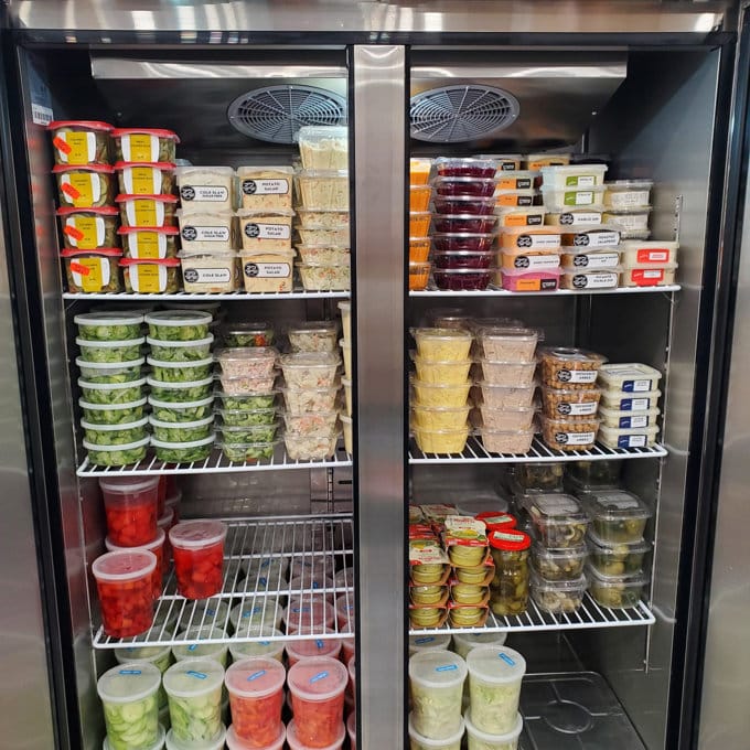 Customer photo review of Coolski 48" W Commercial Refrigerator 2 door, 36 Cu.ft 2 Section Stainless Steel Solid Door efrigerator for Restaurant Bar Shop Garage School