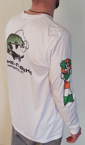 Customer photo review of St. Patrick's Dri-Fit Custom Boat Shirts - Long Sleeve