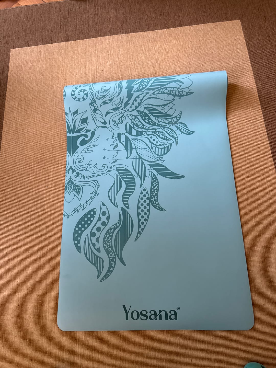 Customer photo review of Yogamatte Studioline Ultra-Grip "Blue Lion" inkl. Tragegurt