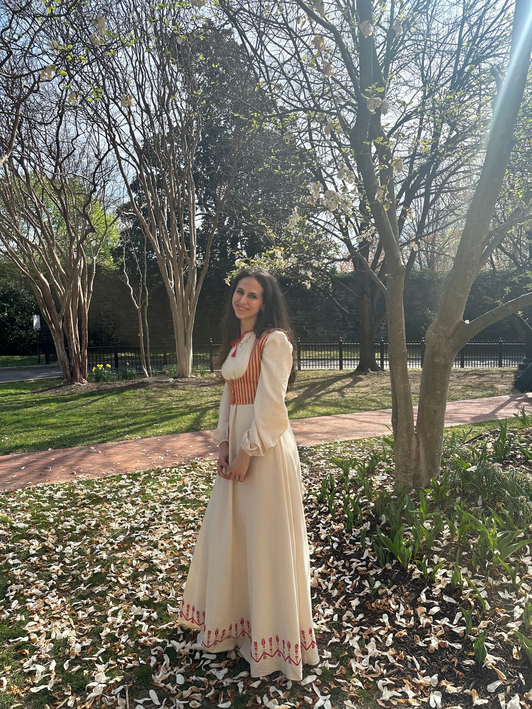 Customer photo review of Marwa مروة - Hand Embroidered Dress and Saya waistcoat
