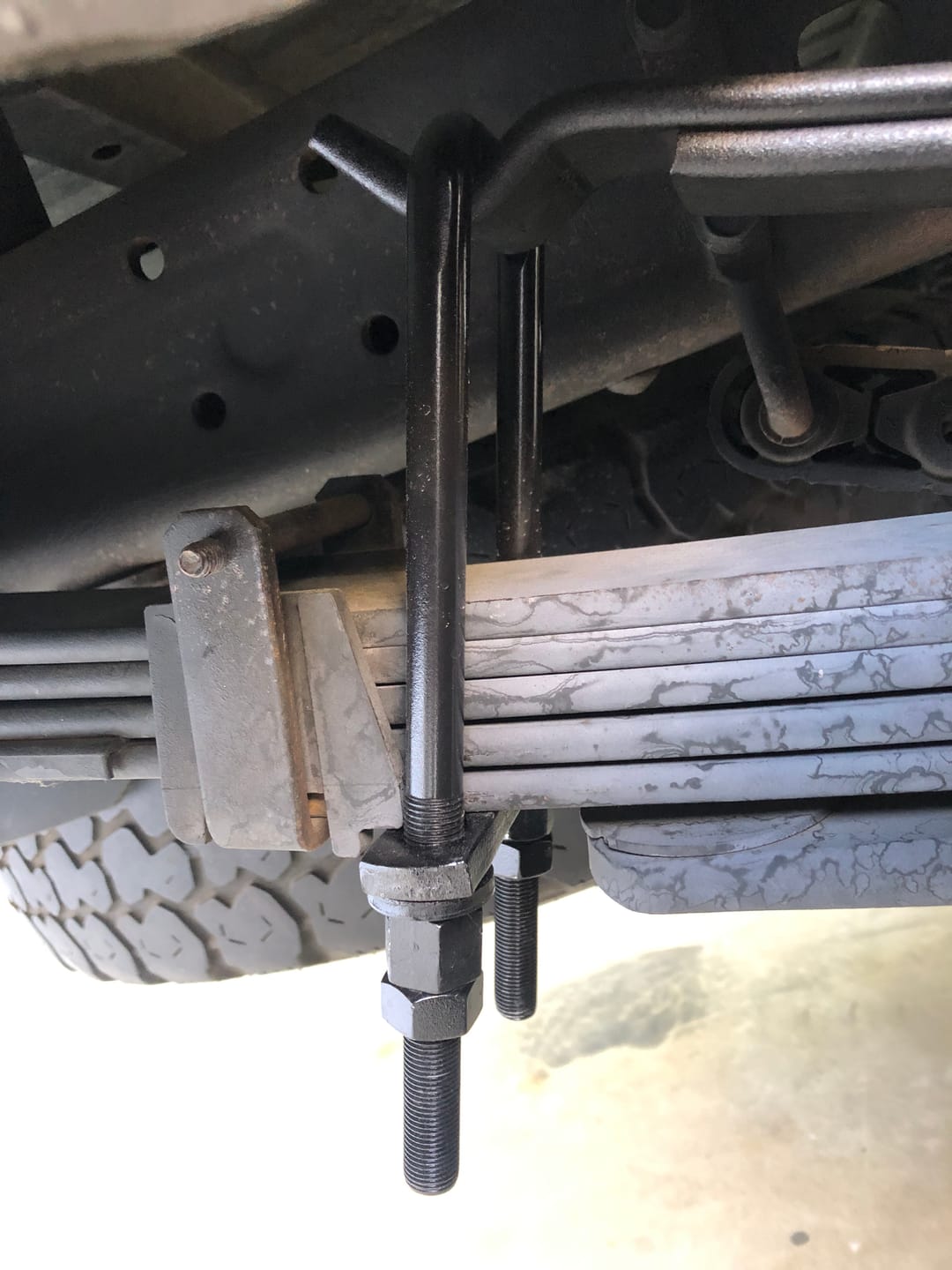 Customer photo review of 9/16 Inch Diameter U-Bolts - Square