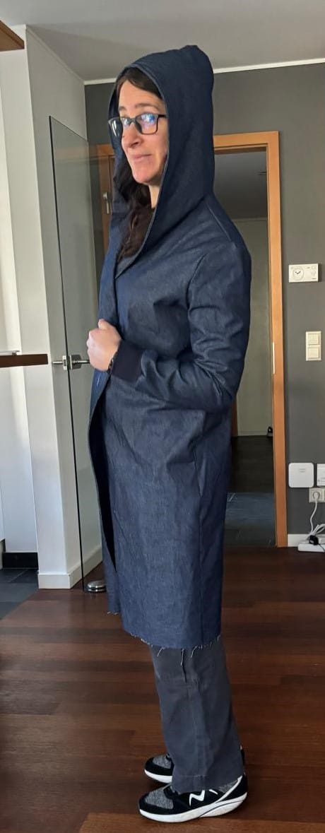Customer photo review of 8oz Washed Denim Fabric