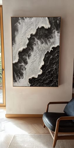 Customer review photo for Plaster Art Texture Painting #SG339