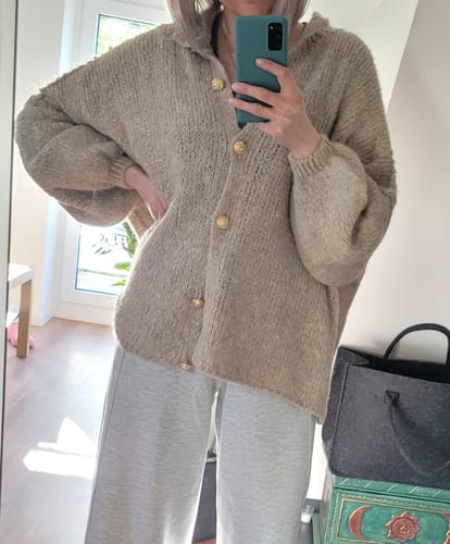Customer photo review of Oversized Cardigan "CozyGlam"