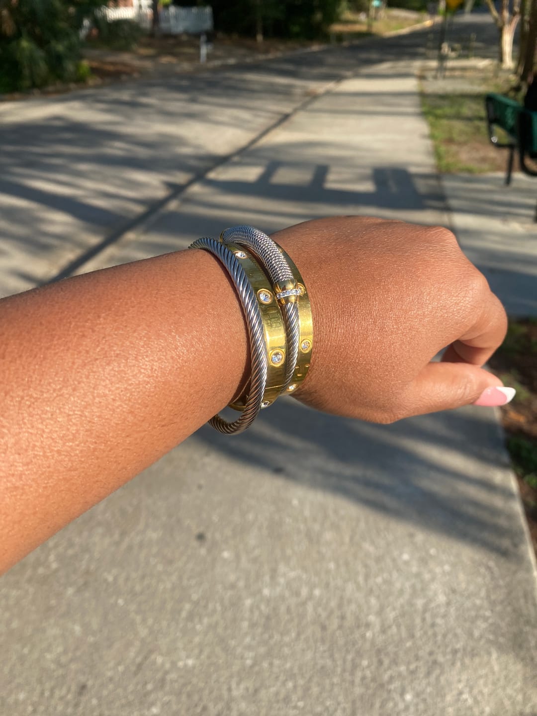 Customer photo review of Ana Lucia Bracelet Stack