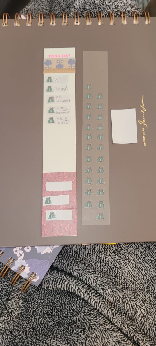 Customer photo review of Frog Stickers