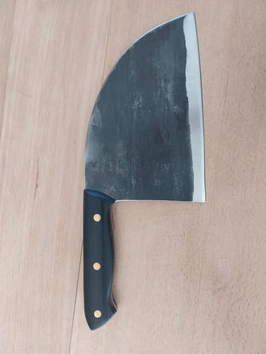 Customer photo review of Handgeschmiedetes Kochmesser - Black