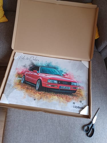 Customer photo review of Dein Auto im Aquarell-Stil | Geschenk für Autoliebhaber