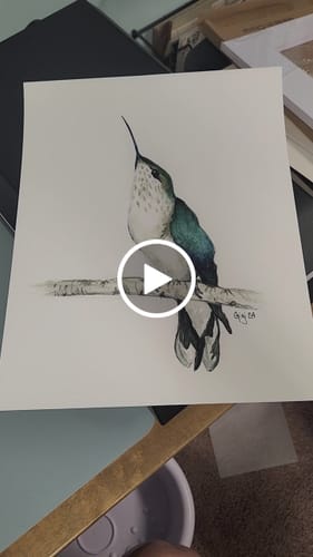 Customer video review of 11x14 Giclee Fine Art Prints