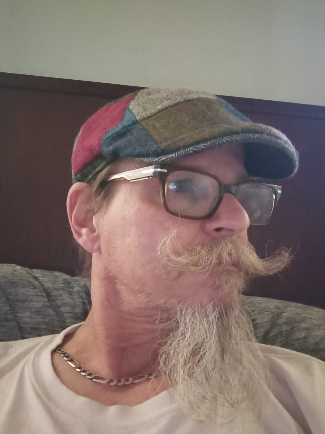 Customer photo review of Erin Cap Patchwork Tweed