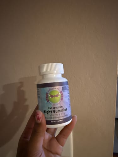 Customer photo review of Elderberry CBD Night Gummies
