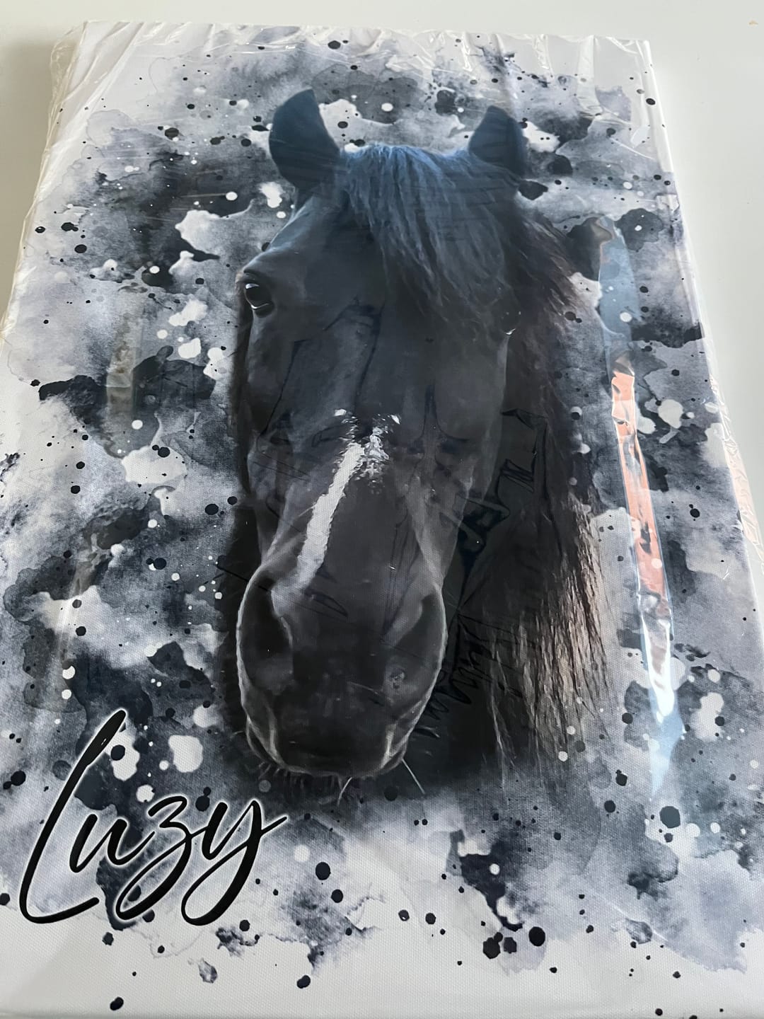 Customer photo review of Dein Pferd als Wasserfarben Portrait