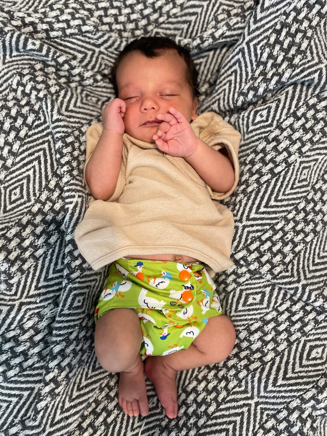 Customer photo review of Hobby and Interests: Essentials Pocket Cloth Diaper with Athletic Wicking Jersey, Grows with your Baby