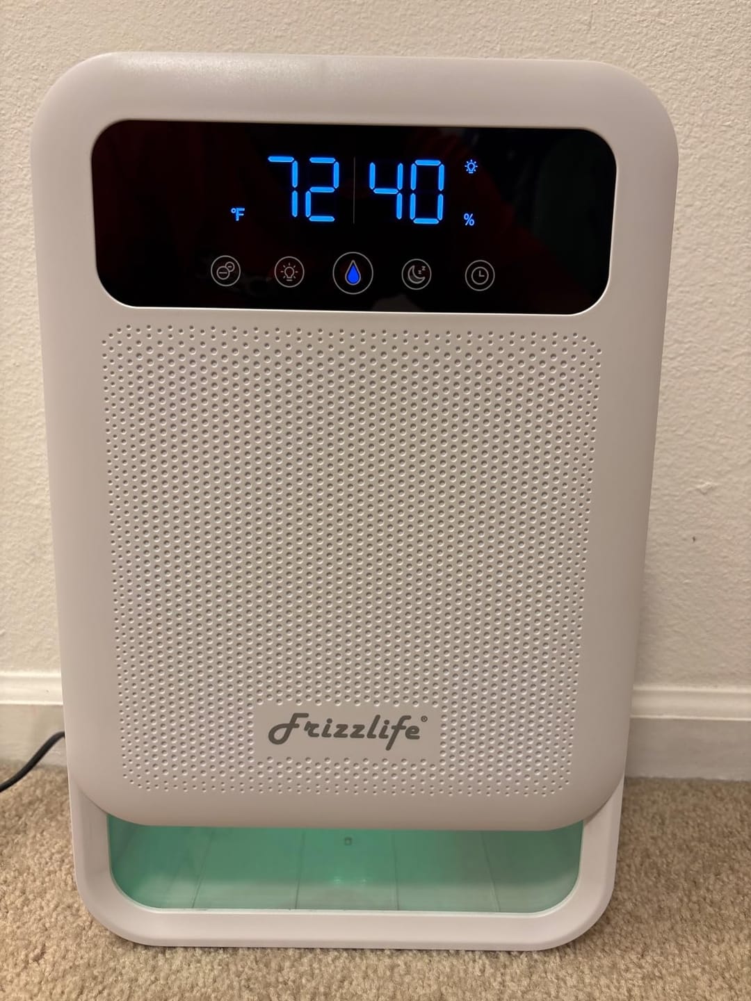 Customer photo review of Frizzlife Dehumidifier With Air Purifier, 135oz Water Tank,DH80